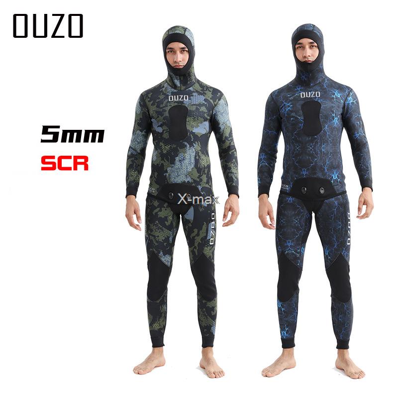 Wetsuit 3Mm Neoprene - 2 peças neoprene wetsuit 5mm camuflagem