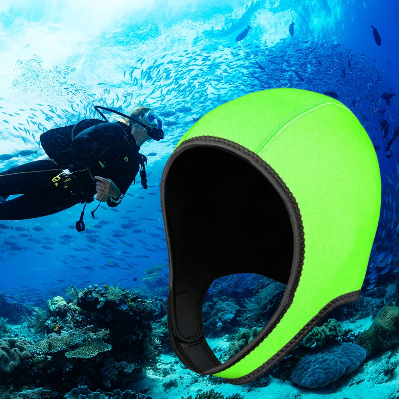 Touca de mergulho com capuz té - Wetsuit 3Mm Neoprene avaliação e preço