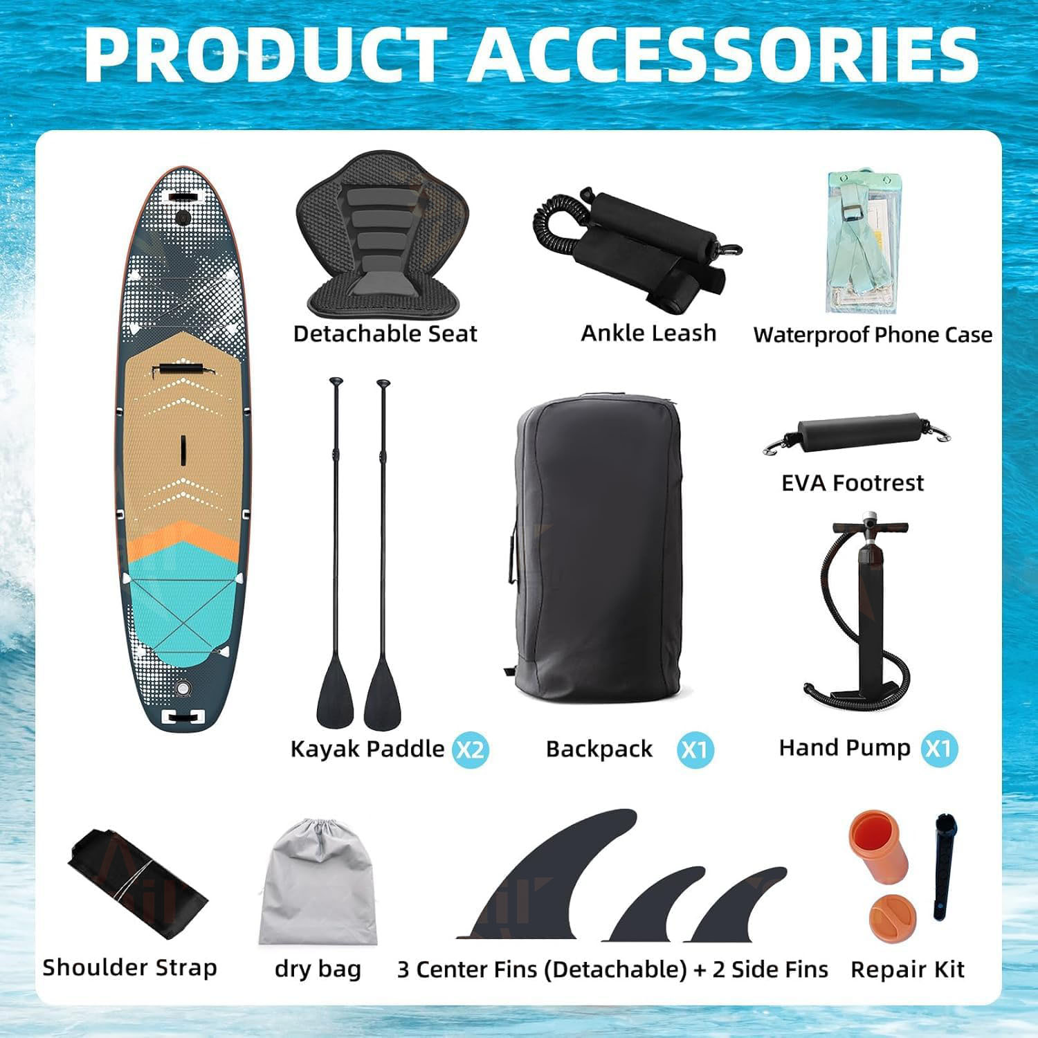 Prancha Inflável Multiuso Stan - Stand Up Paddle Leash avaliação e preço