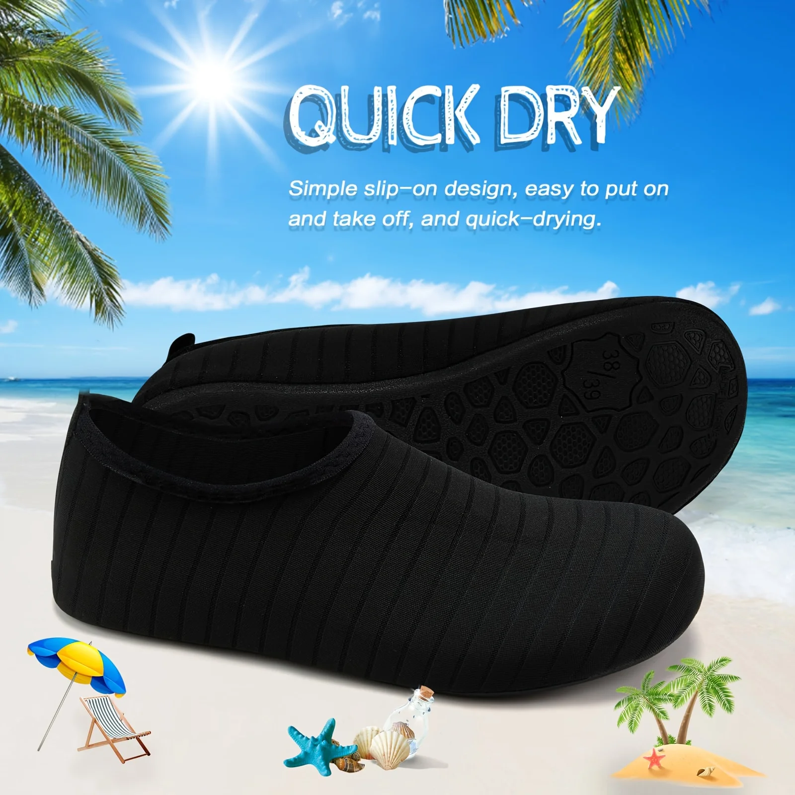 1 par de sapatos aquáticos par - Aquatic Sports Shoes avaliação e preço
