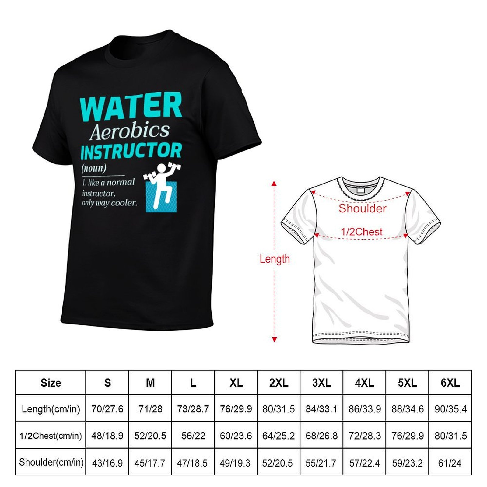 Camiseta para instrutor de aer - Aquatic Aerobics avaliação e preço