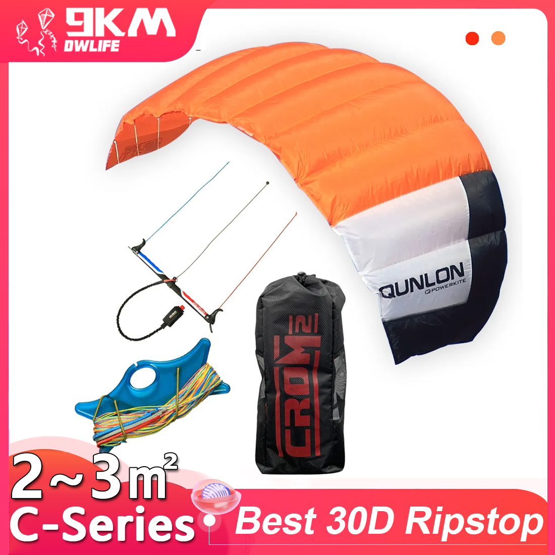 9km2 ~ 3m2 linha tripla pipa d - Kite Surf Bar Control avaliação e preço